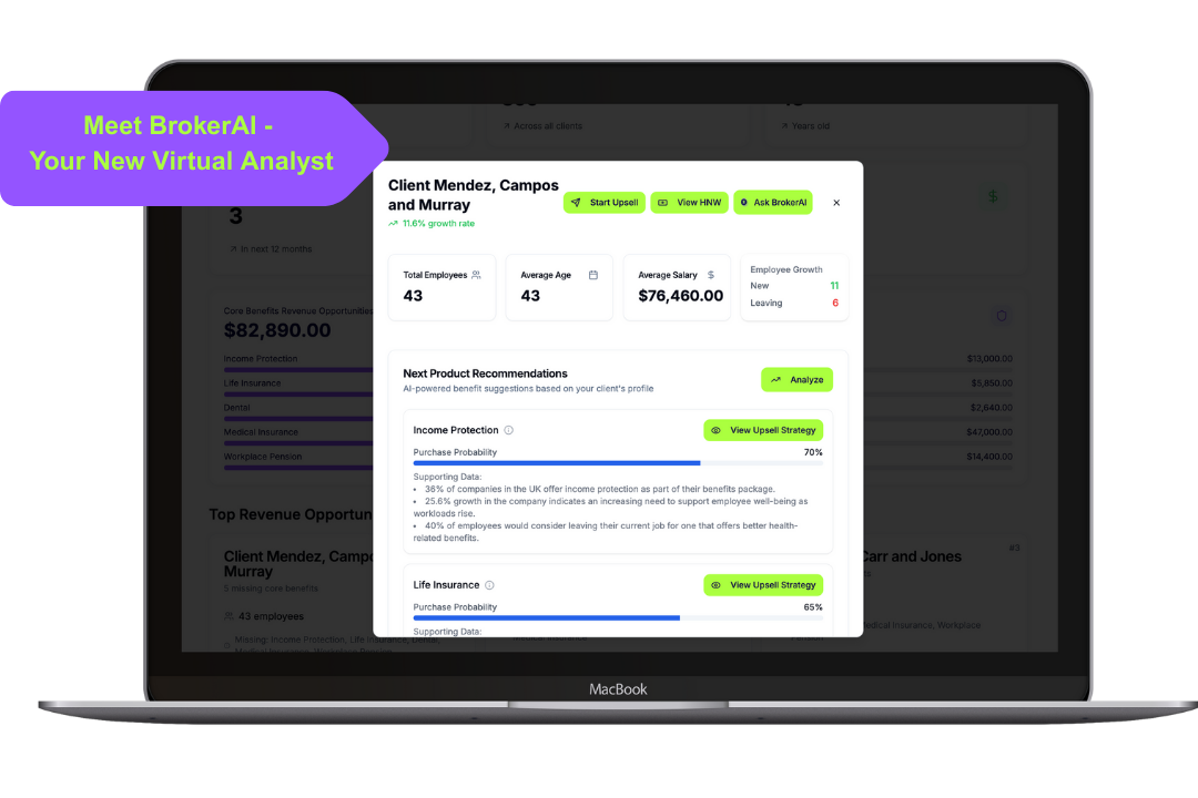 BrokerAI for Brokers on Laptop